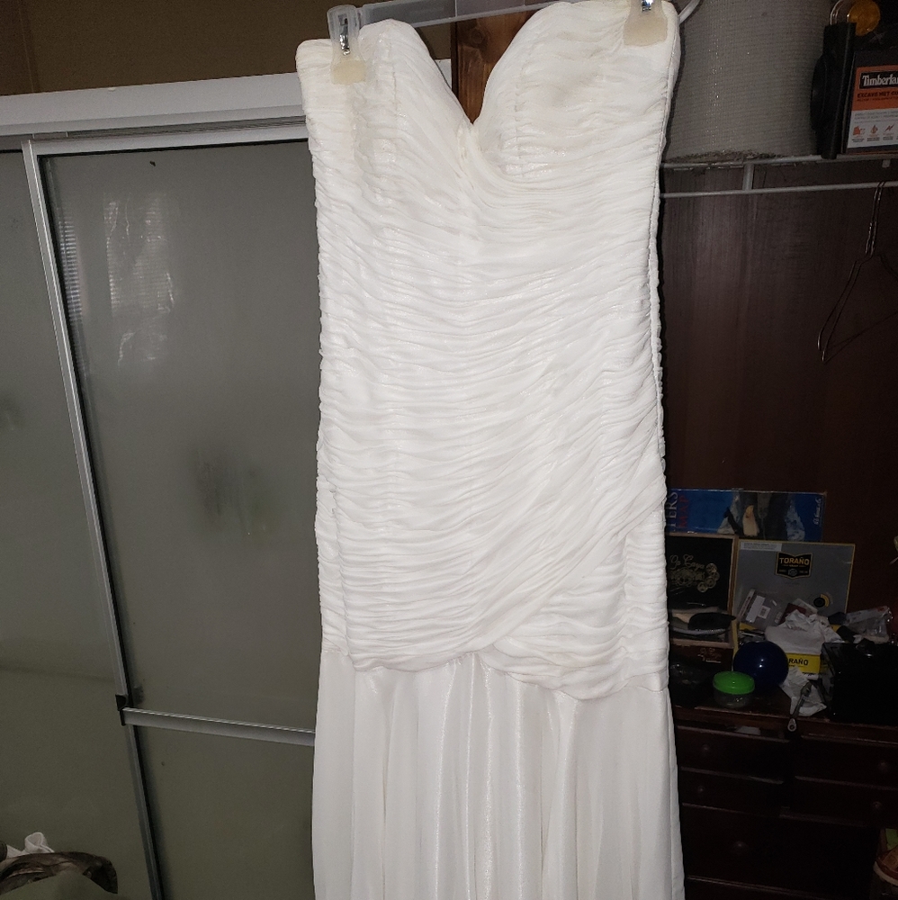 White promal/formal gown